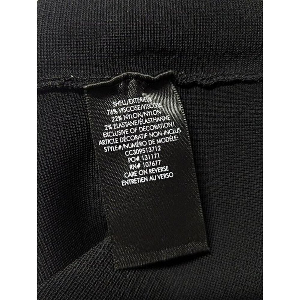 Alice + Olivia Valda Women's Embellished Strap Black Dress Size S (MSRP $440) - Picture 6 of 7